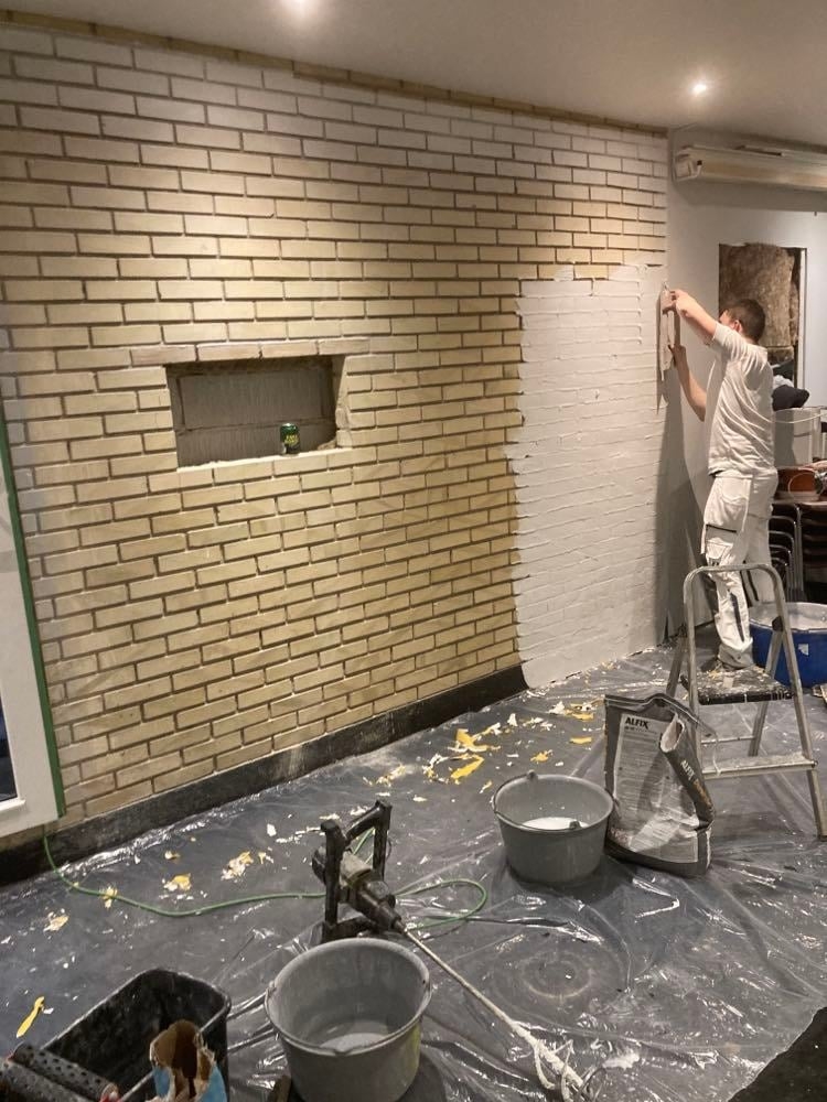 Facaderenovering af murstenshus på Sjælland